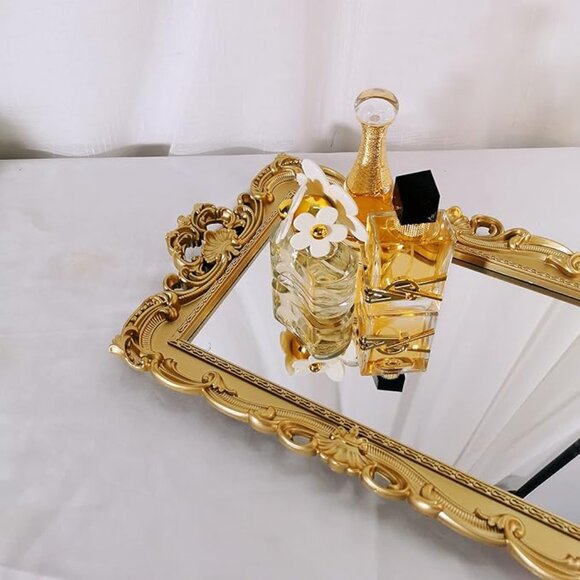 Decorative mirror tray 9.3"x 14.9" - Picture 4 of 5